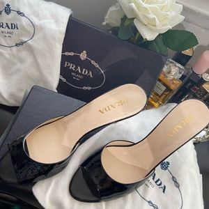 Vintage Prada Kitten Heel Mules